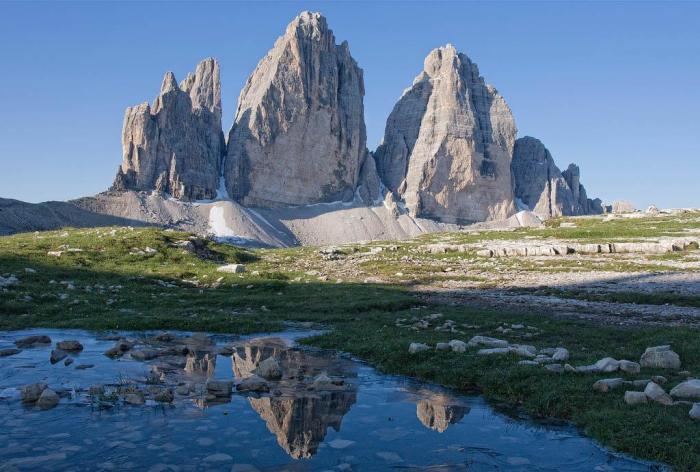 Le Dolomiti sono montagne particolari perché sono ricche di rocce sedimentarie